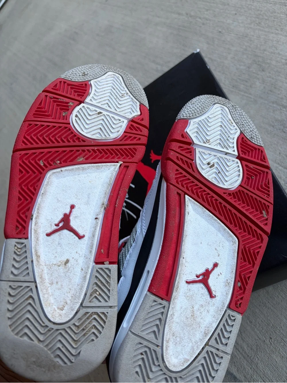 Jordan Kids Sneakers - White, Red, Black